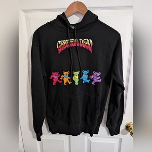 Grateful Dead Dancing Bears Hoodie Sweatshirt Shirt Black 2022 Adult Size Small